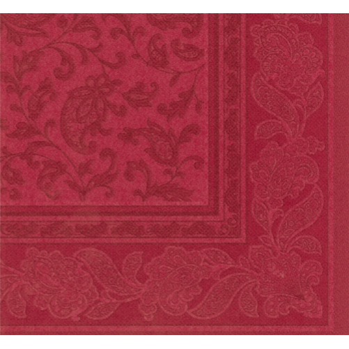 Papstar Royal Collection Napkins Orments Design - Bordeaux 50 Ct. Pack (Case of 5), 40x40 cm