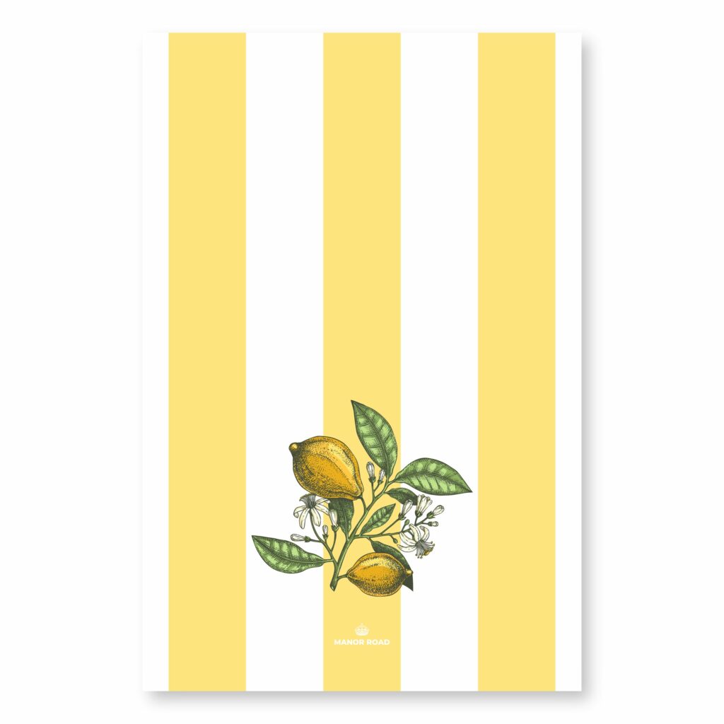 Manor Road Lemon Sorbet Microfiber Tea Towel