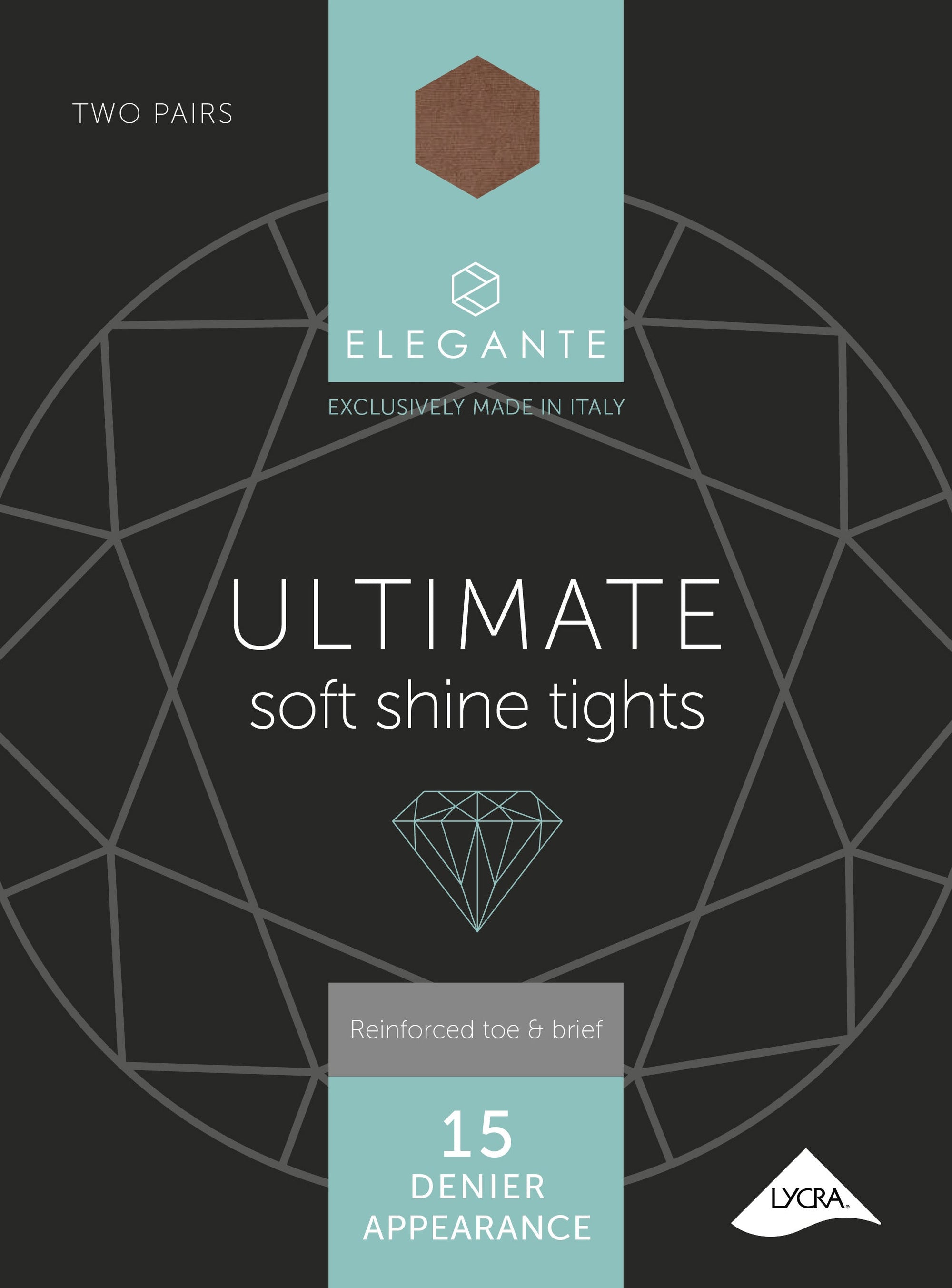 Elegante Ultimate Illusion Softshine Tights Large 2pk (Case of 6)