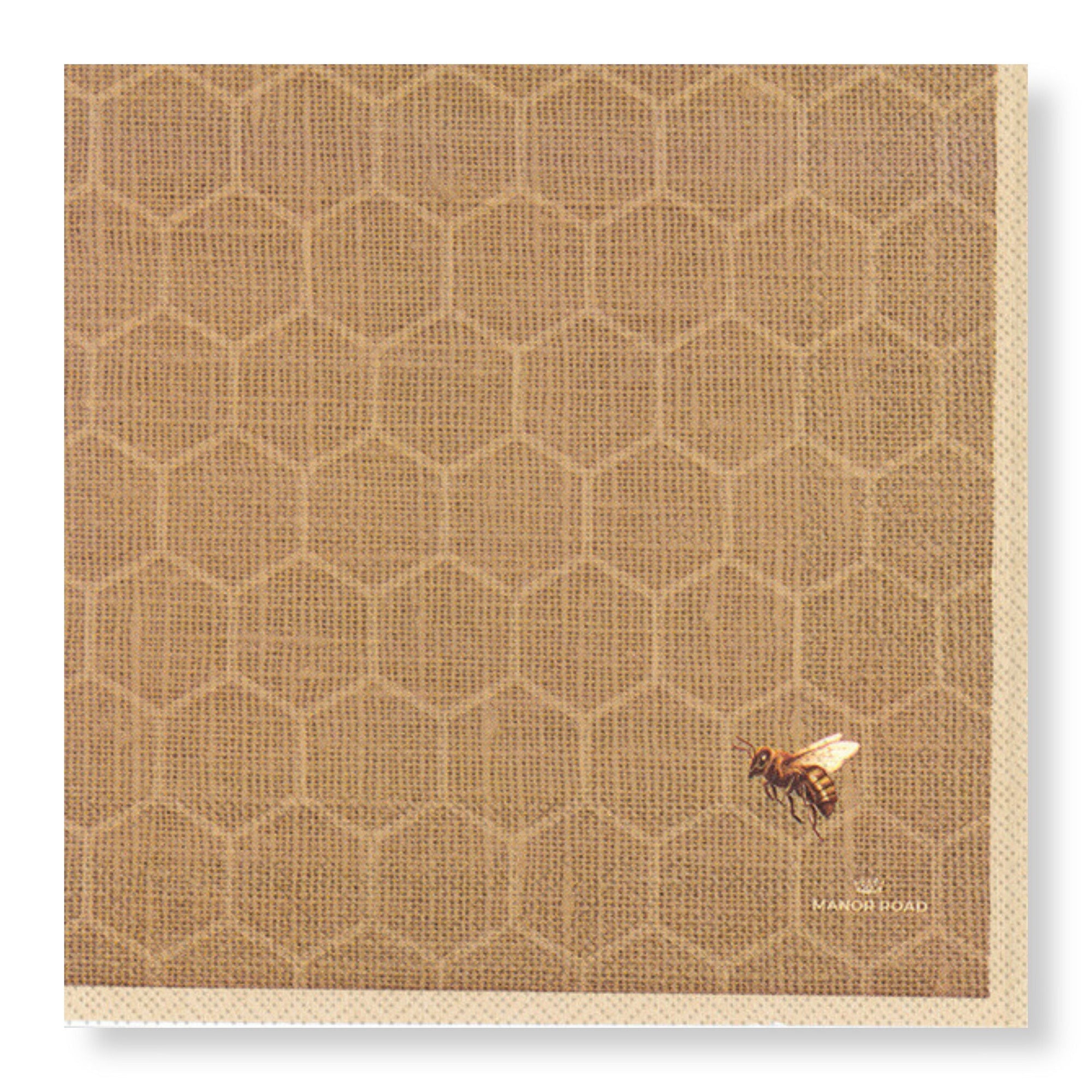 Manor Road Linen (Honeycomb) Cocktail Napkins 20Pk (Case of 6)