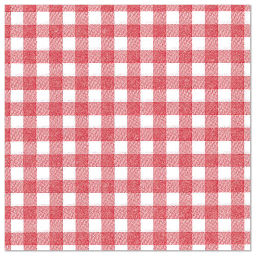 Papstar Royal Collection Napkins Vichy Karo - Red 40x40cm 50pk (Case of 5)