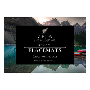 Zela Canoes Placemats 25pk (Case of 2)