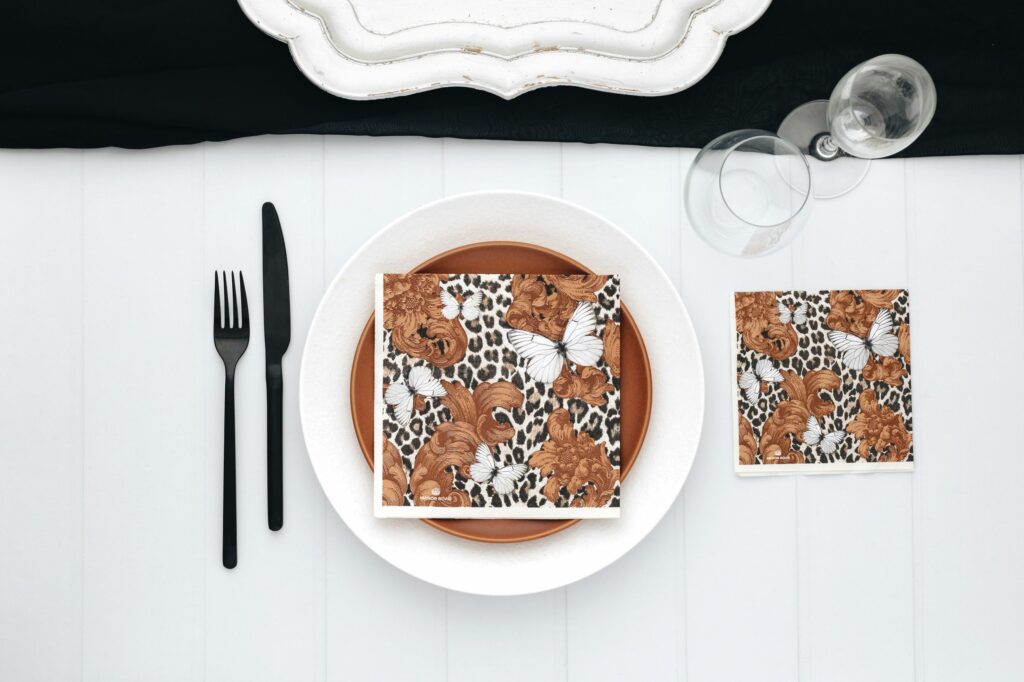 Manor Road Baroque Leopard Luncheon Napkins 20Pk (Case of 6)