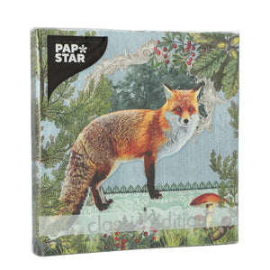 Papstar Papstar Napkins Fox Portrait 33cmx33cm (Case of 10)