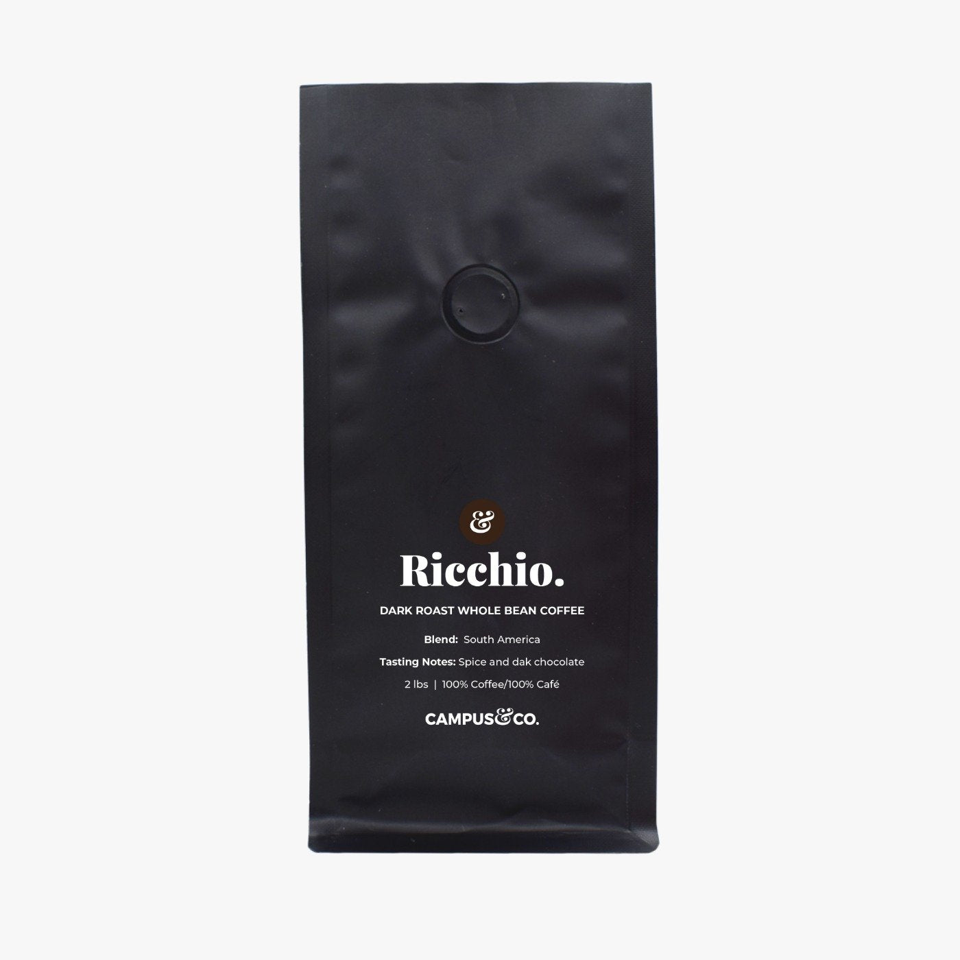 Campus&Co. Ricchio Dark Roast Coffee Beans 2lbs