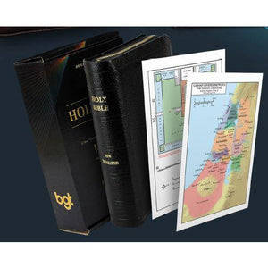 J.N. Darby Bonded leather Pocket Sized Bible with Zip/New Maps (Case of 10)