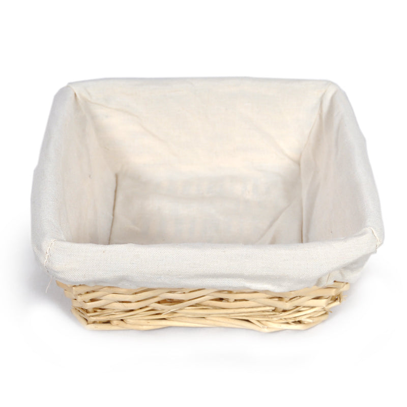 Square 8" Basket tural With Cloth Liner