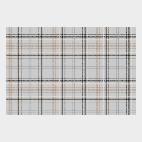 Zela Timeless Elegance Grey Plaid Placemats 25pk (Case of 2)