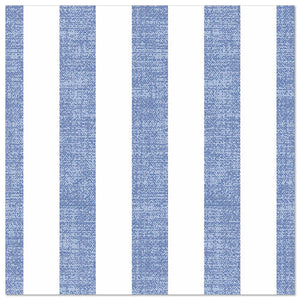 Papstar Royal Collection Napkins Lines - Blue 40x40cm 50pk (Case of 5)