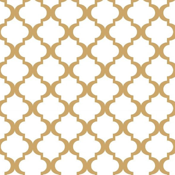 Zest Trading Moroccan Gold Small Square Greaseproof Paper (Case of 50)