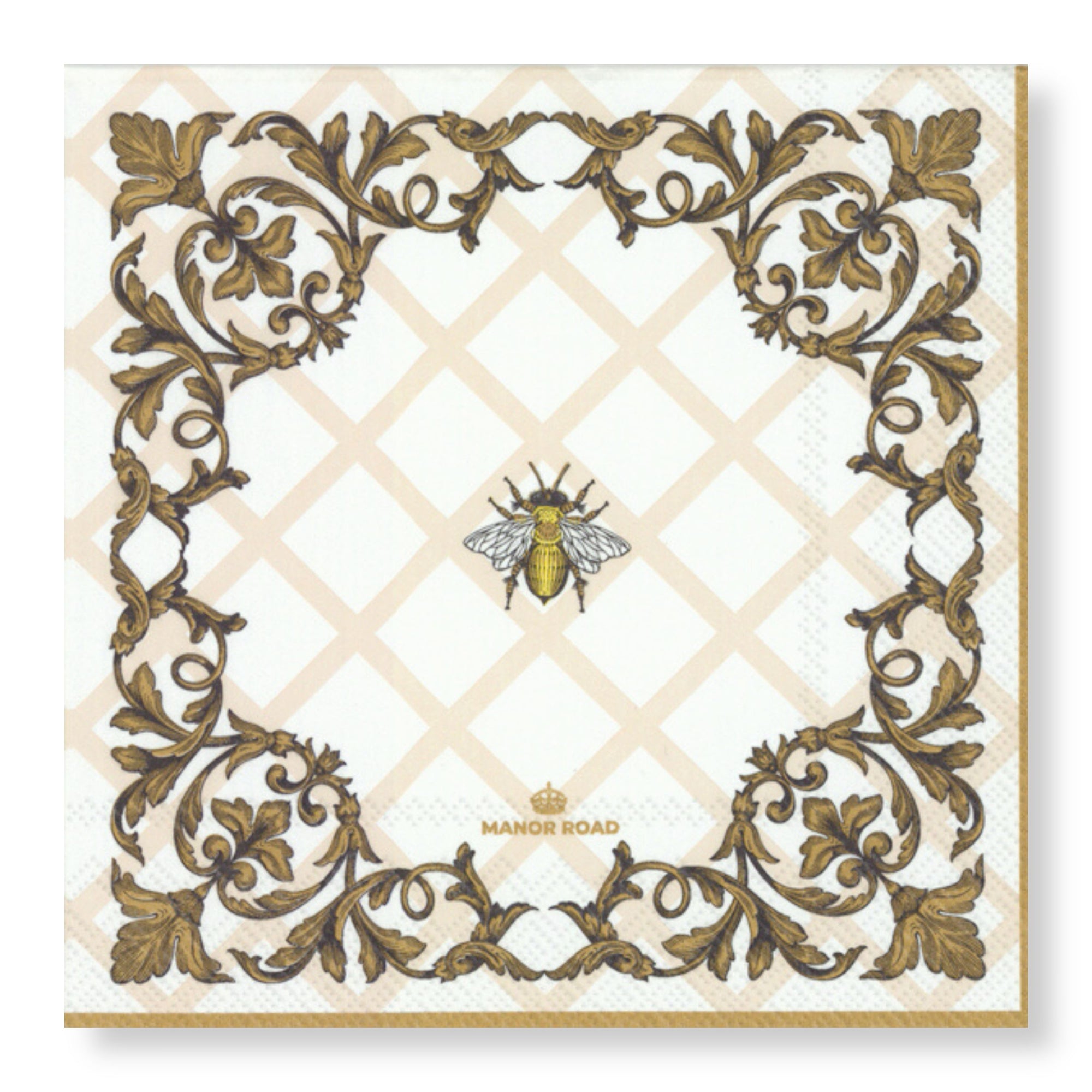 Manor Road Ormental Bee Luncheon Napkins 20Pk (Case of 6)