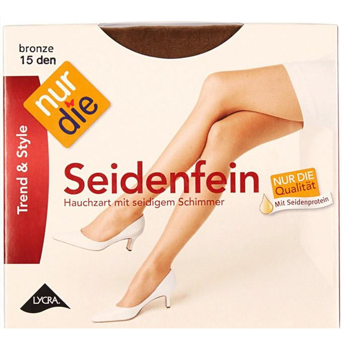 Nur Die Seidenfein Tights, Bronze 15 Den, Size Medium (Case of 10)